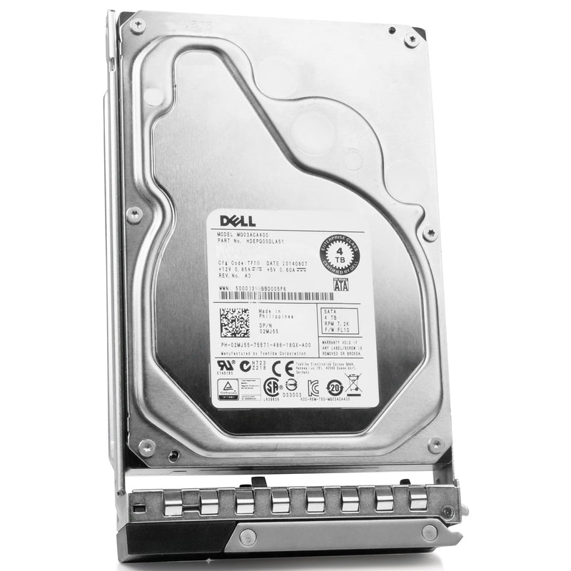 Dell G14 02MJ55 4TB 7.2K RPM SATA 6Gb/s 512e 64MiB 3.5in Refurbished HDD