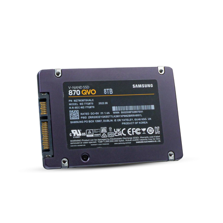 Samsung 870 QVO MZ7M38T0HALC 8TB SATA 6Gb/s MLC 2.5in Read Intensive Refurbished SSD