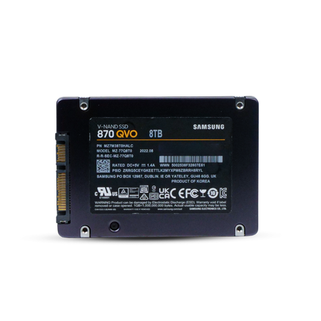 Samsung 870 QVO MZ7M38T0HALC 8TB SATA 6Gb/s MLC 2.5in Read Intensive Refurbished SSD