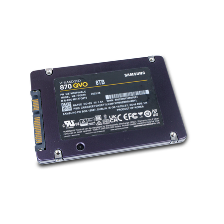 Samsung 870 QVO MZ7M38T0HALC 8TB SATA 6Gb/s MLC 2.5in Read Intensive Refurbished SSD