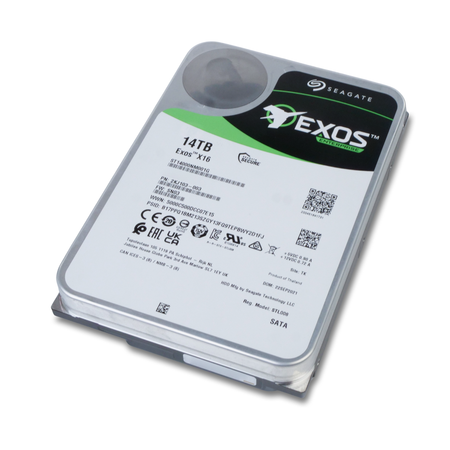 Seagate Exos X16 ST14000NM001G 14TB 7.2K RPM SATA 6Gb/s 512e 256MB 3.5" Refurbished HDD