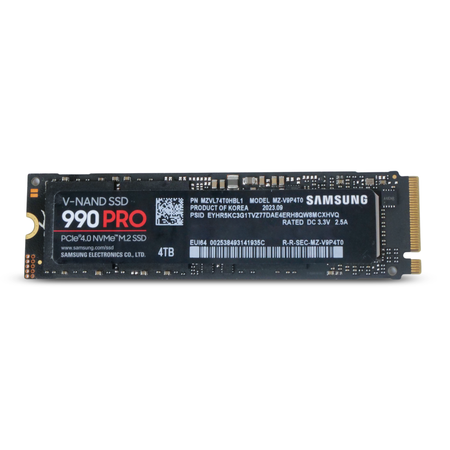 Samsung 990 PRO MZVL74T0HBL1 4TB PCIe Gen 4.0 x4 8GB/s 3D TLC NVMe M.2 2280 Refurbished SSD