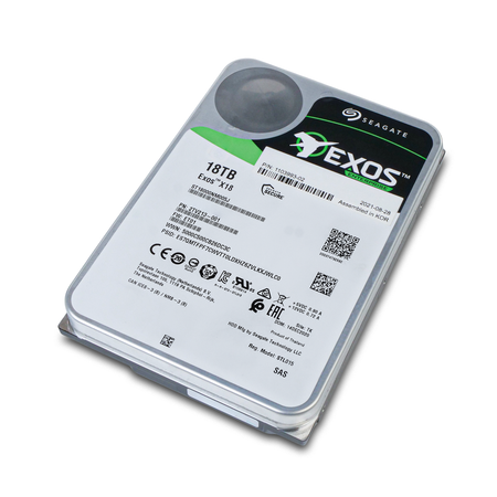 Seagate Exos X18 ST18000NM005J 18TB 7.2K RPM SAS 12Gb/s 512e SED 3.5in Refurbished HDD