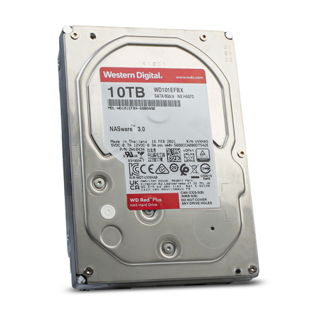 Western Digital Red Plus WD101EFBX 10TB 7.2K RPM SATA 6Gb/s 512e 256MB 3.5in Refurbished HDD