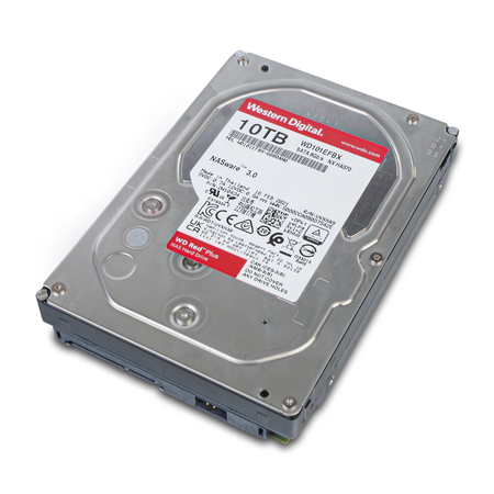 Western Digital Red Plus WD101EFBX 10TB 7.2K RPM SATA 6Gb/s 512e 256MB 3.5in Refurbished HDD