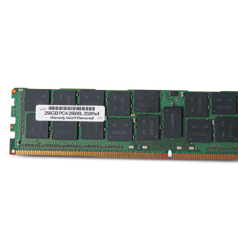 256GB 8Rx4 DDR4 3200MHz RDIMM ECC Server RAM PC4-25600L Seller Refurbished Memory