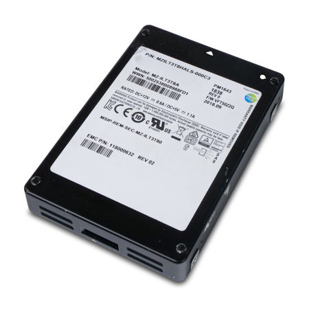 Samsung PM1643 MZILT3T8HALS 3.84TB 1 DWPD SAS 12Gb/s 3D TLC 2.5in Refurbished SSD