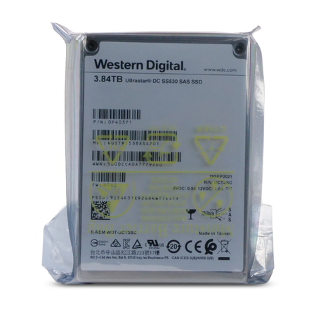 Western Digital Ultrastar DC SS530 WUSTR1538ASS201 0P40371 3.84TB 1 DWPD SAS 12Gb/s 3D TLC 2.5in SSD