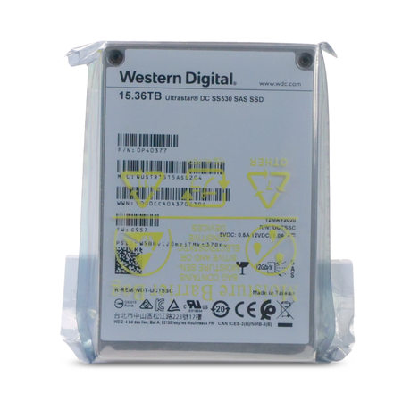 Western Digital Ultrastar DC SS530 WUSTR1515ASS204 0P40377 15.36TB 1 DWPD SAS 12Gb/s 3D TLC 2.5in SSD