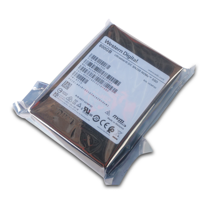 Western Digital Ultrastar SN200 HUSMR7680BDP301 0TS1306 800GB 3 DWPD PCIe Gen 3.0 x4 4GB/s MLC U.2 NVMe 2.5in SSD