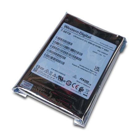 Western Digital Ultrastar DC SN640 WUS4BB076D7P3E1 0TS2391 7.68TB 0.8 DWPD PCIe Gen 3.1 x4 4GB/s 3D TLC U.2 NVMe 2.5in SSD