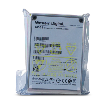 Western Digital Ultrastar DC SS530 WUSTR6440ASS200 0P40358 400GB 3 DWPD SAS 12Gb/s 3D TLC 2.5in SSD