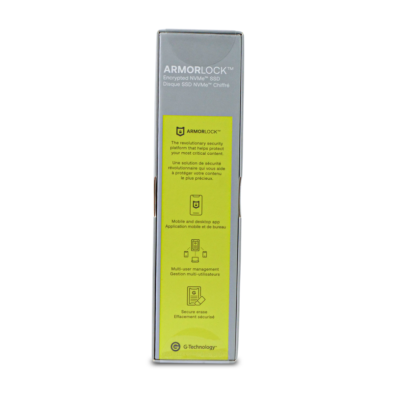 Western Digital G-Technology ArmorLock 0G10484-1 2TB USB 3.2 Gen 2 USB-C 10Gbps Portable NVMe SSD