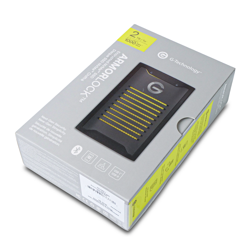 Western Digital G-Technology ArmorLock 0G10484-1 2TB USB 3.2 Gen 2 USB-C 10Gbps Portable NVMe SSD