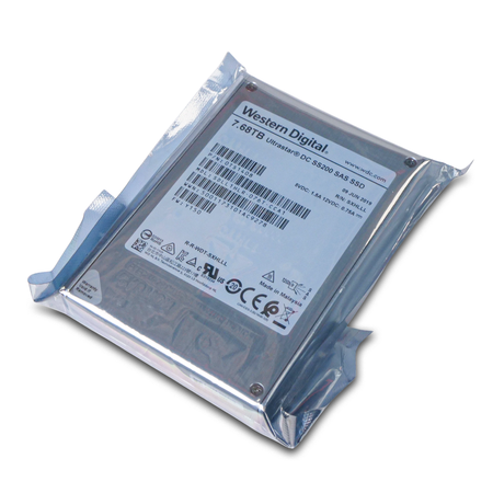 Western Digital Ultrastar DC SS200 SDLL1HLR-076T-CCA1 0TS1408 7.68TB 1 DWPD SAS 12Gb/s MLC 2.5in SSD