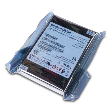 Western Digital Ultrastar DC SN840 WUS4BA1A1DSP3X5 0TS2065 15.36TB 1 DWPD PCIe Gen 3.1 x4 4GB/s 3D TLC U.2 NVMe TCG FIPS 2.5in SSD