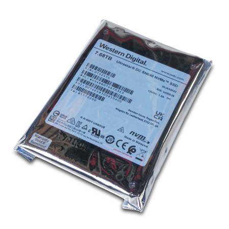 Western Digital Ultrastar DC SN640 WUS4BB076D7P3E3 0TS2414 7.68TB 0.8 DWPD PCIe Gen 3.1 x4 4GB/s 3D TLC U.2 NVMe 2.5in SSD