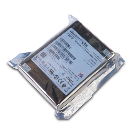 Western Digital Ultrastar DC SN840 WUS4BA176DSP3X4 0TS2057 7.68TB 1 DWPD PCIe Gen 3.1 x4 4GB/s 3D TLC U.2 NVMe 2.5in SSD