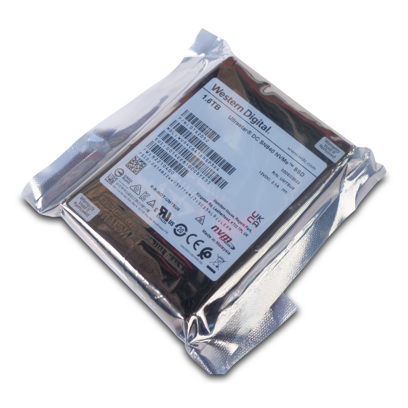 Western Digital Ultrastar DC SN840 WUS4C6416DSP3X4 0TS2052 1.6TB 3 DWPD PCIe Gen 3.1 x4 4GB/s 3D TLC U.2 NVMe TCG 2.5in SSD
