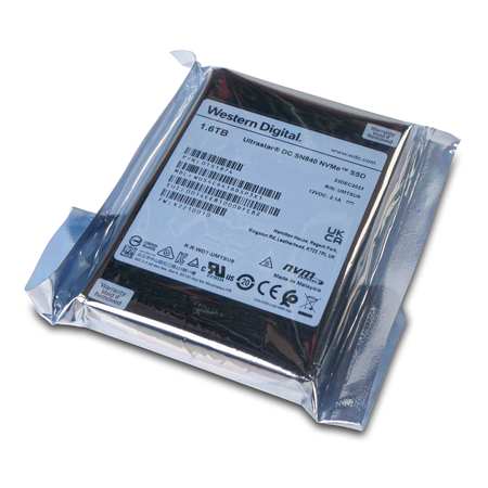 Western Digital Ultrastar DC SN840 WUS4C6416DSP3X1 0TS1874 1.6TB 3 DWPD PCIe Gen 3.1 x4 4GB/s 3D TLC U.2 NVMe 2.5in SSD