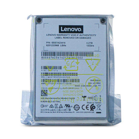 Lenovo/WD Ultrastar DC SS530 WUSTM3232ASS200 0P41414 3.2TB 10 DWPD SAS 12Gb/s 3D TLC 2.5in SSD