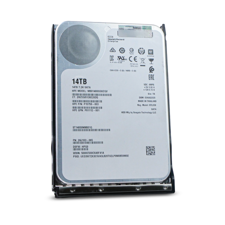 HP Generation 11 MB014000GWZGV P15759-003 14TB 7.2K RPM SATA 6Gb/s 256MB 3.5in Refurbished HDD
