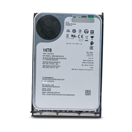 HP Generation 11 MB014000GWZGV P15759-003 14TB 7.2K RPM SATA 6Gb/s 256MB 3.5in Refurbished HDD