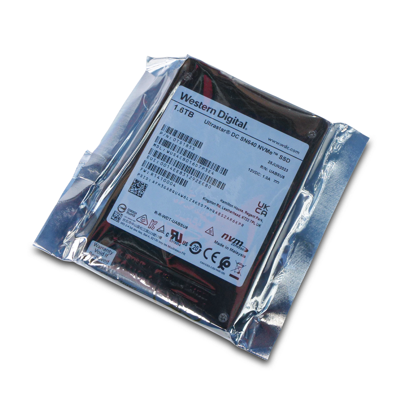Western Digital Ultrastar DC SN640 WUS4CB016D7P3E4 0TS1855 1.6TB 2 DWPD PCIe Gen 3.1 x4 4GB/s 3D TLC U.2 NVMe 2.5in SSD