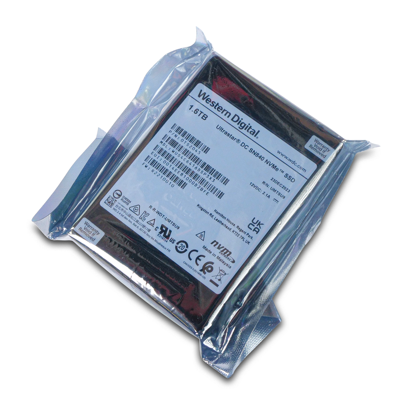 Western Digital Ultrastar DC SN840 WUS4C6416DSP3X3 0TS2045 1.6TB 3 DWPD PCIe Gen 3.1 x4 4GB/s 3D TLC U.2 NVMe 2.5in SSD