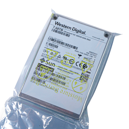 Western Digital Ultrastar DC SS530 WUSTR1576ASS204 0P40577 7.68TB 1 DWPD SAS 12Gb/s 3D TLC 2.5in SSD