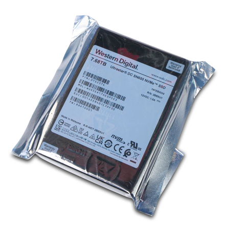Western Digital Ultrastar DC SN650 WUS5EA176ESP5E3 0TS2374 7.68TB 1 DWPD PCIe Gen 4.0 x4 8GB/s 3D TLC U.3 NVMe 2.5in SSD