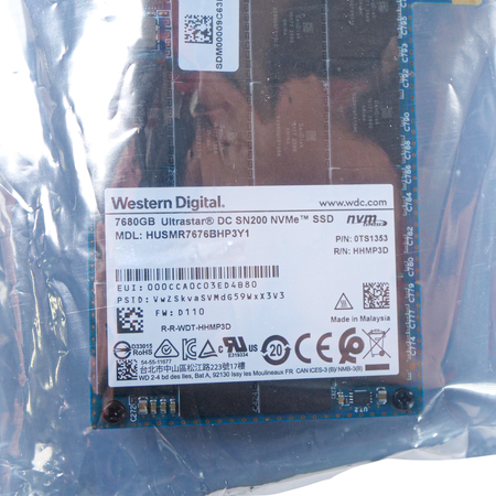 Western Digital Ultrastar DC SN260 HUSMR7676BHP3Y1 0TS1353 7.68TB 1 DWPD PCIe Gen 3.0 x8 8GB/s MLC NVMe HHHL AIC SSD