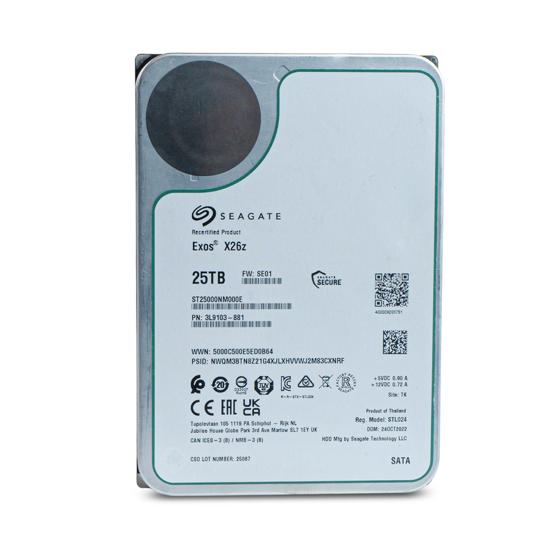 Seagate Exos X26Z ST25000NM000E 25TB SATA 3.5