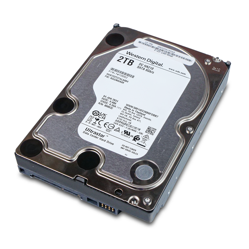 Western Digital Ultrastar DC HA210 HUS722T2TALA604 1W10002 2TB 7.2K RPM SATA 6Gb/s 512n 3.5in Hard Drive