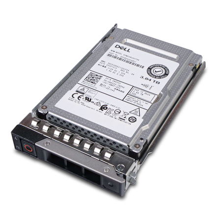 Dell G14 0N85XX 3.84TB 1 DWPD SAS 12Gb/s 3D TLC 2.5in Read Intensive SSD, front angled bottom view