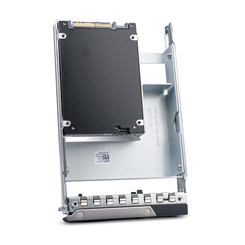 Dell G14 0N85XX 3.84TB 1 DWPD SAS 12Gb/s 3D TLC 2.5in Read Intensive Hybrid SSD, back angled view