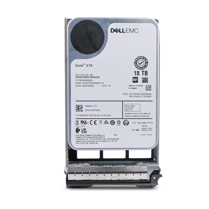 Dell G13 0KPVDN 18TB 7.2K RPM SATA 6Gb/s 512e 256MB 3.5in HDD