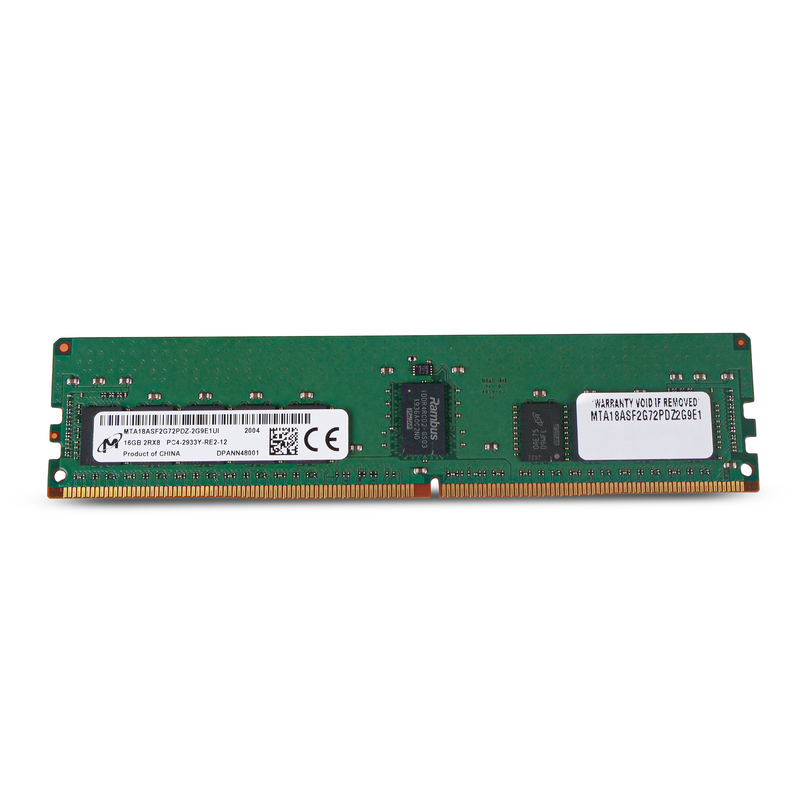 Micron MTA18ASF2G72PDZ 16GB 2RX8 DDR4 3200MHz RDIMM ECC Server RAM (PC4-2933Y) Seller Refurbished