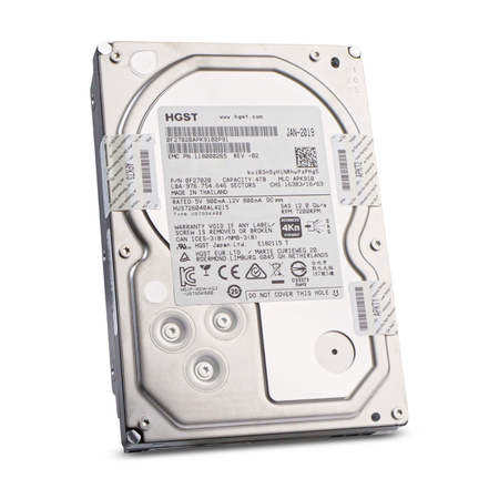 HGST/Dell Ultrastar 7K6000 HUS726040AL4215 0F22824 4TB 7.2K RPM SAS 12Gb/s 4Kn 128MB 3.5in Refurbished HDD