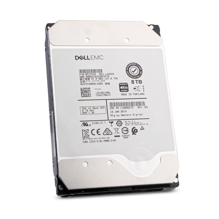 Dell/Western Digital Ultrastar DC HC510 HUH721008AL4205 0F27409 8TB 7.2K RPM SAS 12Gb/s 4Kn 256MB 3.5in HDD