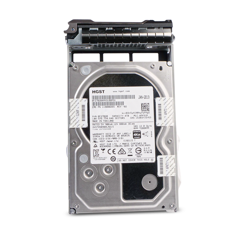 Dell G13 118000265 4TB 7.2K RPM SAS 12Gb/s 4Kn 128MB 3.5in Refurbished HDD