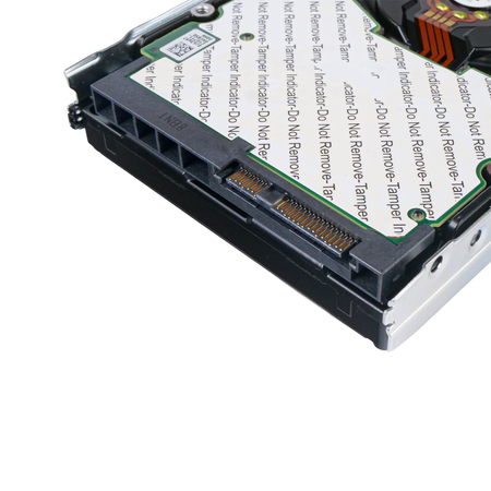 Dell G14 HUS726040AL4215 118000265 4TB 7.2K RPM SAS 12Gb/s 4Kn 128MB 3.5in Hard Drive, back bottom connectors view