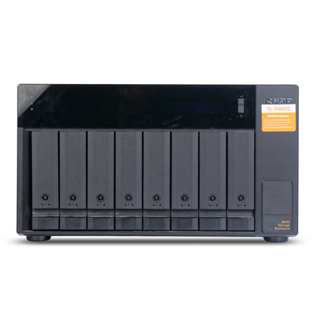 QNAP TS-1277 Ryzen 7 1700 64GB DDR4 GTX 1060 3GB NAS Server + TL-D800S 8-Bay JBOD Bundle — 20-Bay Total Storage Refurbished