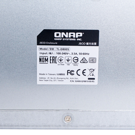 QNAP TL-D800S 8-Bay 3.5"/2.5" SATA JBOD Desktop Storage Enclosure | High-Capacity Data Center Storage JBOD (Refurbished)