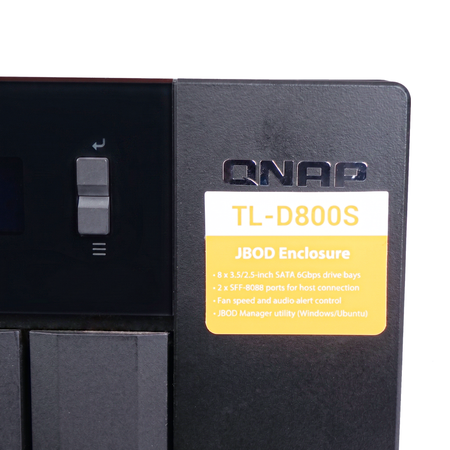 QNAP TS-1277 Ryzen 7 1700 64GB DDR4 GTX 1060 3GB NAS Server + TL-D800S 8-Bay JBOD Bundle — 20-Bay Total Storage Refurbished