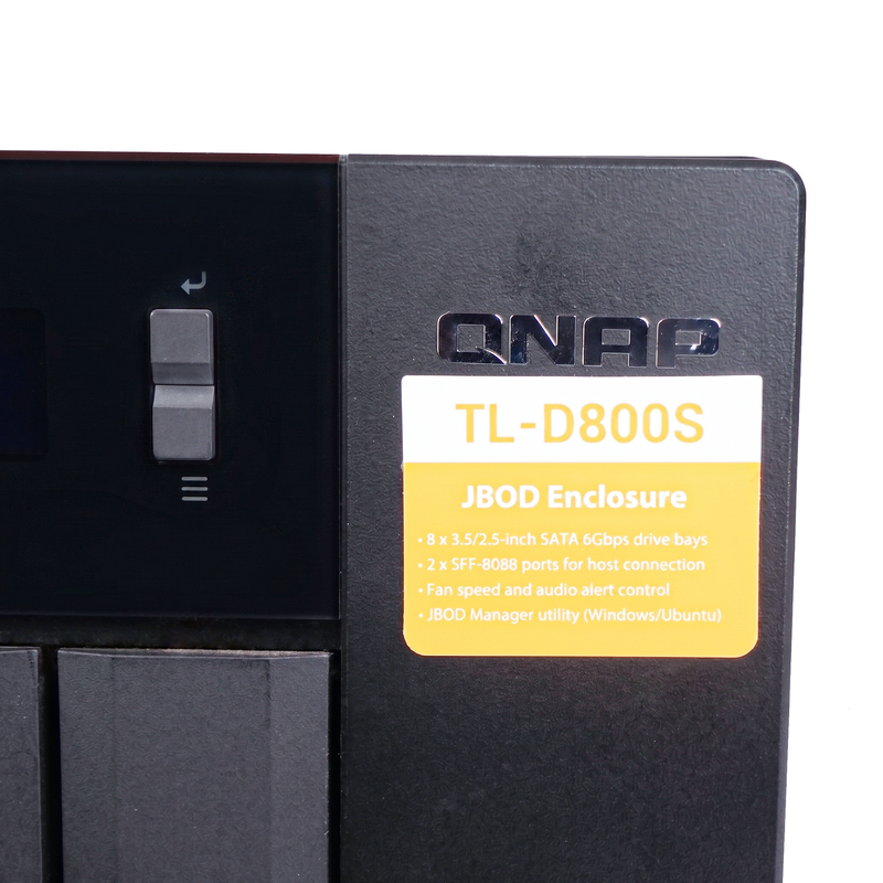 QNAP TS-1277 Ryzen 7 1700 CPU 64GB DDR4 RAM 3GB GTX 1060 NAS Server With TL-D800S 8-Bay SATA JBOD Expansion Bundle – 16-Bay Total Storage (Refurbished)