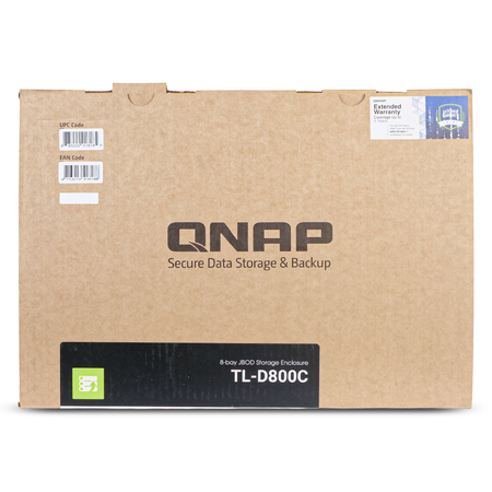 QNAP TL-D800C 8-Bay 3.5"/2.5" SATA JBOD Desktop Storage Enclosure | High-Capacity Data Center Storage Expansion JBOD Open Box