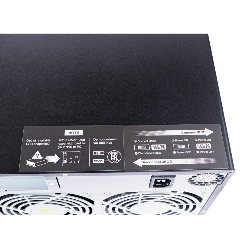 QNAP TL-D800C 8-Bay 3.5"/2.5" SATA JBOD Desktop Storage Enclosure | High-Capacity Data Center Storage Expansion JBOD Open Box