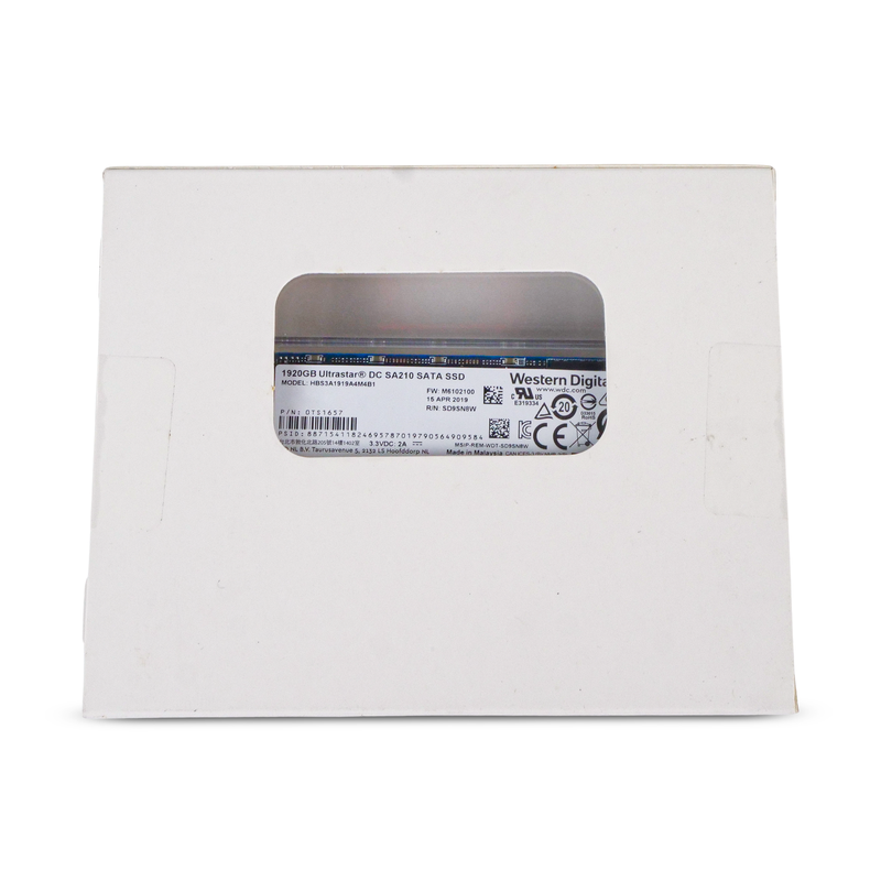 Western Digital Ultrastar DC SA210 HBS3A1919A4MB1 0TS1657 1.92TB 0.1 DWPD SATA 6Gb/s 3D TLC M.2 2280 SSD