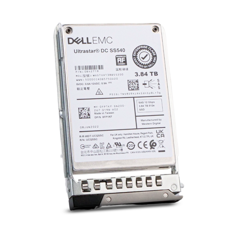 Dell G14 0FP1KF 3.84TB 1 DWPD SAS 12Gb/s 3D TLC 2.5in Refurbished Read Intensive SSD